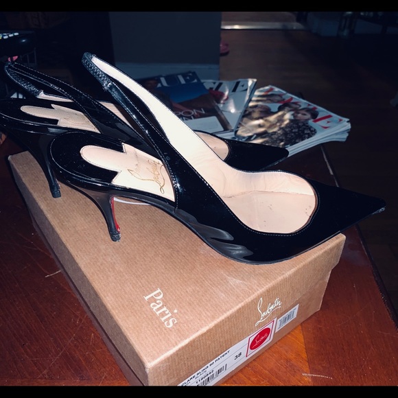 SOLD: Christian Loubitin Clare sling 80 patent - Picture 3 of 10